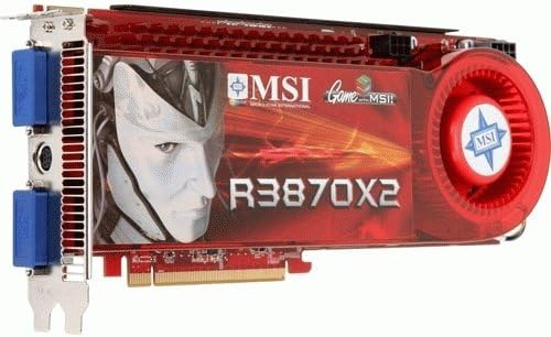 MSI RX3870X2-T2D1G OC ATI Radeon HD3870X2 1GB 2DVI HDMI HDCP S-Video CROSS-FIRE OC PCI-Express Video Card