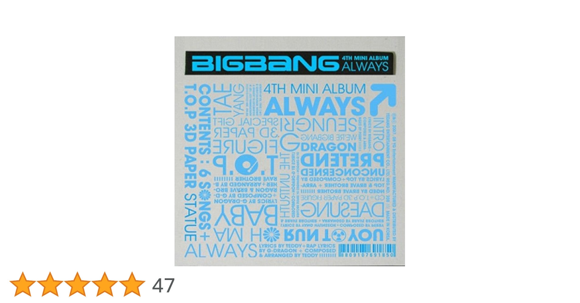 BIGBANG [ALWAYS] 1st Mini Album CD+Photobook+Tracking Number