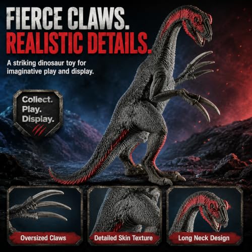 Image of Therizinosaurus Toy Dinosaur Action Figure, Realistic Therizinosaurus Big Dinosaurs Toys for Kids, Therizinosaurus Toy for Play and Display, Jurassic Dino Toys for Boys & Girls (Therizinosaurus)