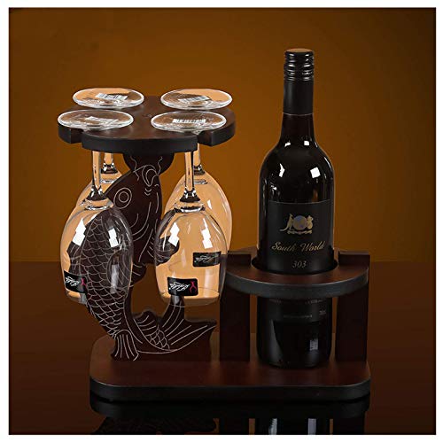 Soporte de Madera para Vino de Mesa para 1 Botella miniatura 4