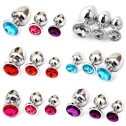 Moreoustitory 3-delige set van roestvrij staal speelgoed plug speelgoed voor koppels. - Afbeelding 3