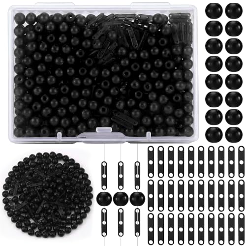 Soulchen Fishing Bobber Stops and Beads Set, Black