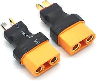 Padarsey No Wires Connector T-Plug Deans Male to XT90 XT-90 Female Conversion Adapter for RC LiPo Battery (2 Pack)