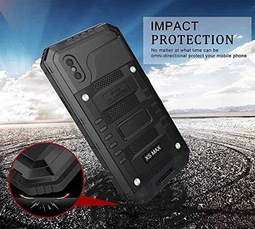 Étui étanche pour iPhone X housse protection complète du corps antichoc métal - 4