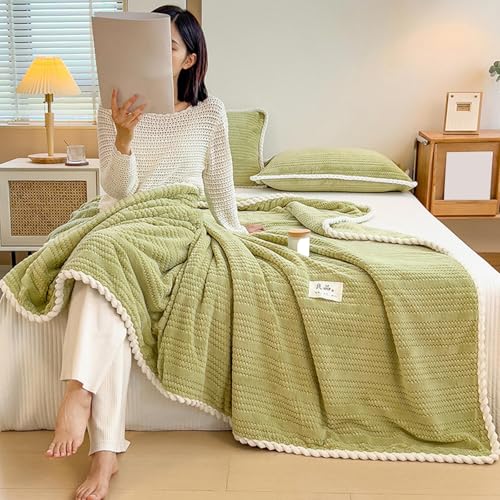 Couverture de relaxation en velours jacquard doux et chaud