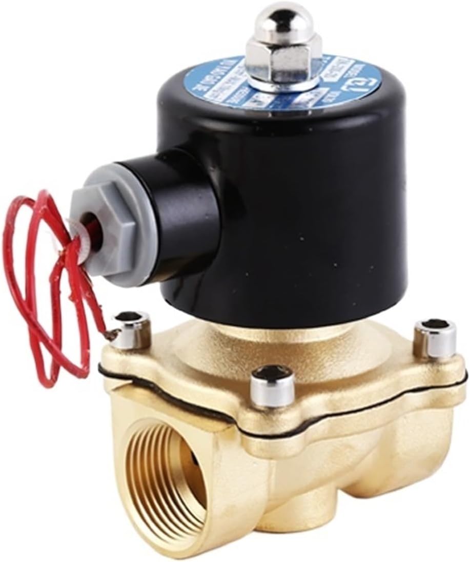 3/4 Inch 12V Water Solenoid Valve Normally Closed Brass DN20 220V 24V 110V Solenoid Valve 1Pcs(G_24VAC_NBR-SEAL)