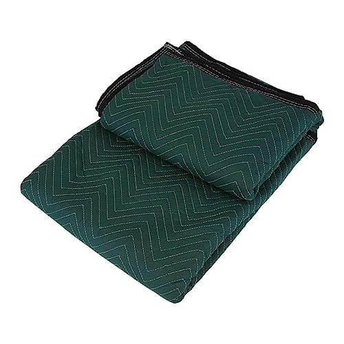 Image of Moving Blankets Heavy Duty Professional Packing Blanket for Moving Environmental Moving Supplies Pack of (5, (80 * 144)-Green)