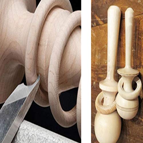 Juego de cinceles de torno de madera, herramientas de acero de alta velocidad para manualidades de precisión y corte de cuentas, herramientas esenciales para carpintería para operaciones de conformado