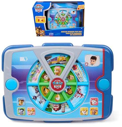 Paw Patrol Academy Rescue Mission Pup Pad Interactive Toy with Lights Sounds and Music Pretend Play Kids Toys for Boys and Girls Ages 3 and Up