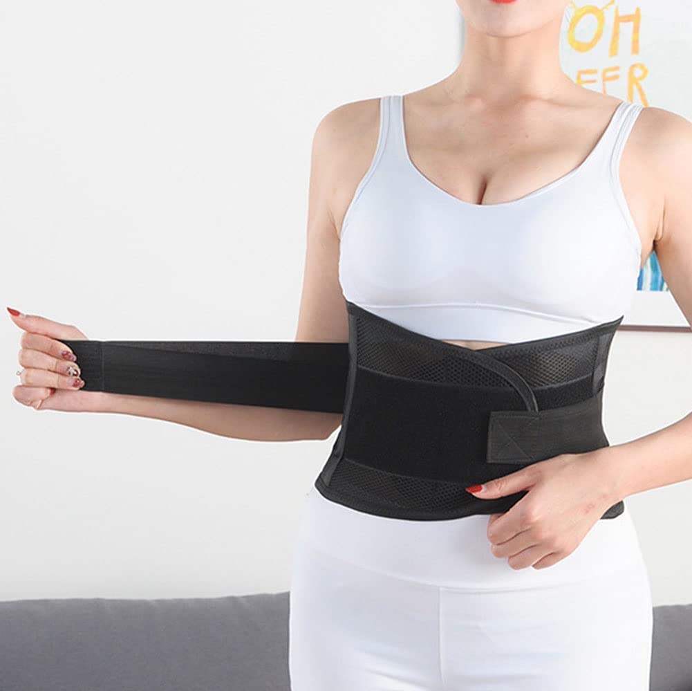 cintura di sostegno per la schiena, Cinghie elastiche a doppia regolazione for alleviare il dolore for uomo donna ernia del disco sciatica scoliosi lavoro sport(S/Small)