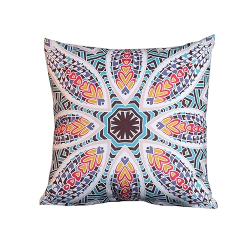 zuoxun Juego de almohadas de estilo étnico retro para coche, oficina, lumbar, sofá, cama, cabecera, cintura grande, respaldo