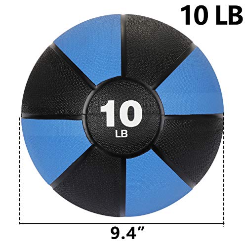 image for F2C 10 lbs Medicine Ball Workout Med Ball for Core Strength, Balance, 