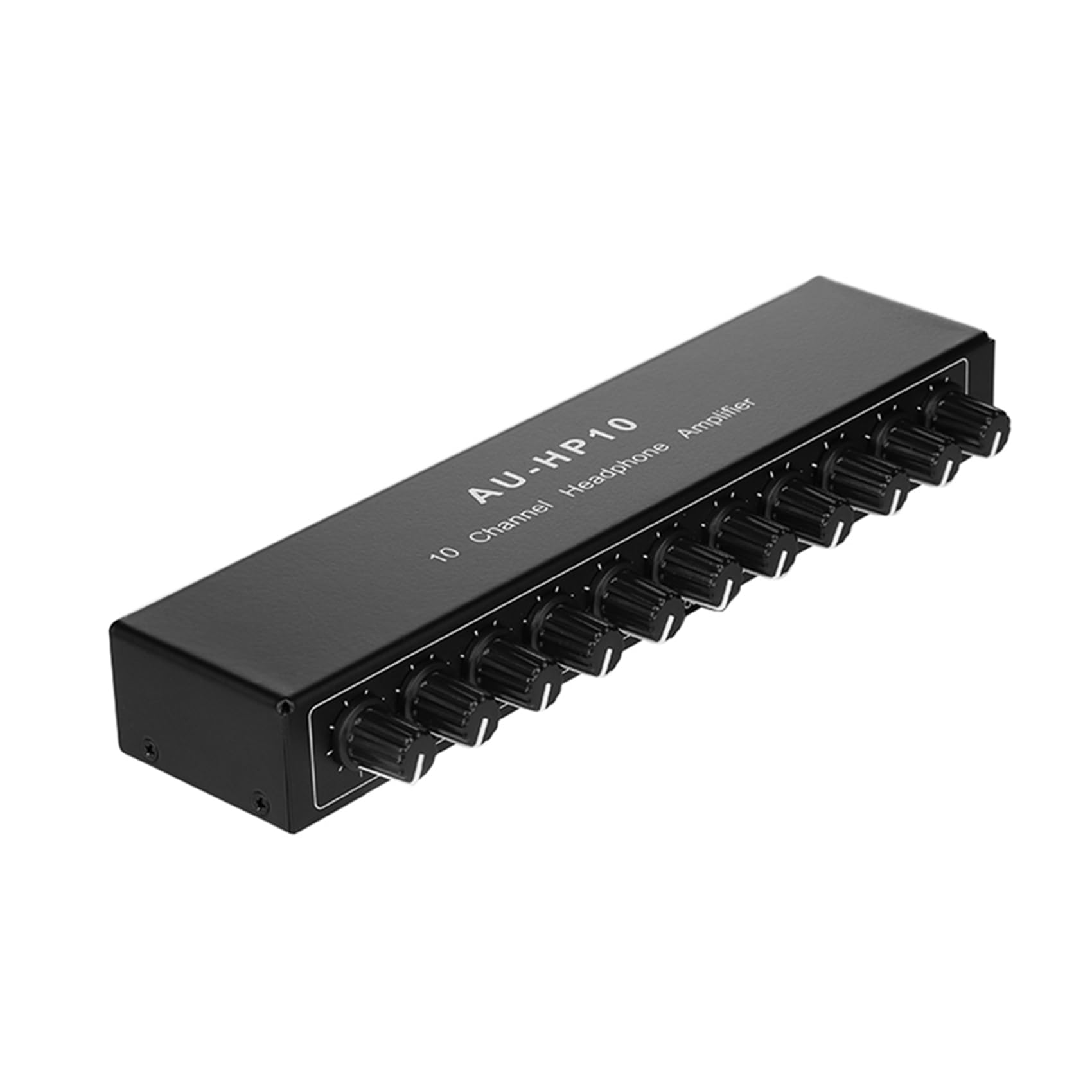 2 x AU-HP10 10-kanałowe słuchawki stereo, 1 wejście, 10 wyjść, wstępny wzmacniacz niezależne sterowanie NJM4556A DC12-24 V