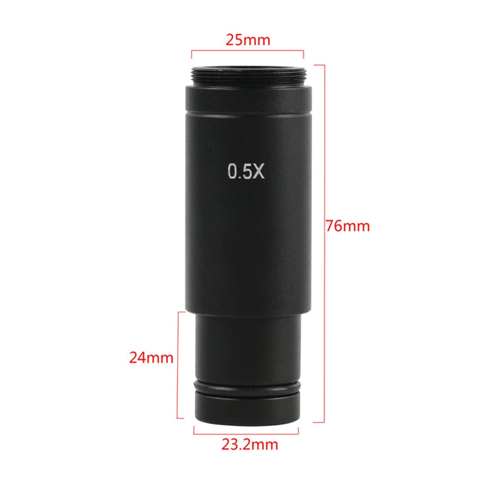 0.5x23.2mm Microscopio Lente Microscopio Camera Industriale CCD Adattatore Interfaccia Adattatore Zoom Lente C Ulicazione Elettronica interfaccia