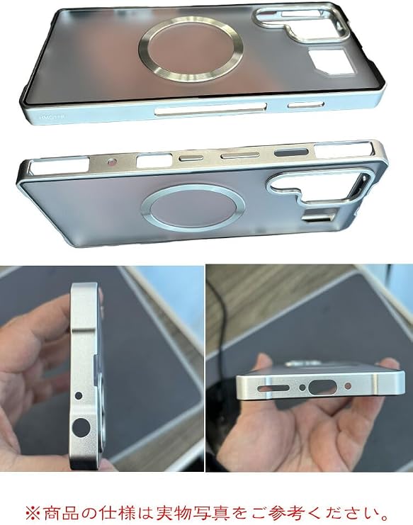 For Nubia REDMAGIC 11 Pro+ Bumper Case, Aluminum Bumper, Qi Charging, Wireless Charging, Translucent, Back Panel with Camera Lens Cover for Nubia Red Magic 11 Pro Plus Silver
