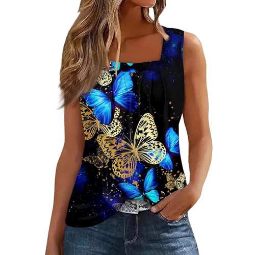 Spring Summer Plus Size Dressy Tank Tops for Women 2025 Womens Workout Floral Boho Beach Sleeveless Shirts Blouses