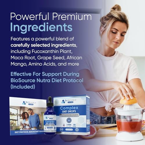 BioSource Labs Complex Diet Drops – Best Natural Drops for Men and Women (1 Bottle, 2 fl oz) - 30 Day Supply - Thumbnail 6