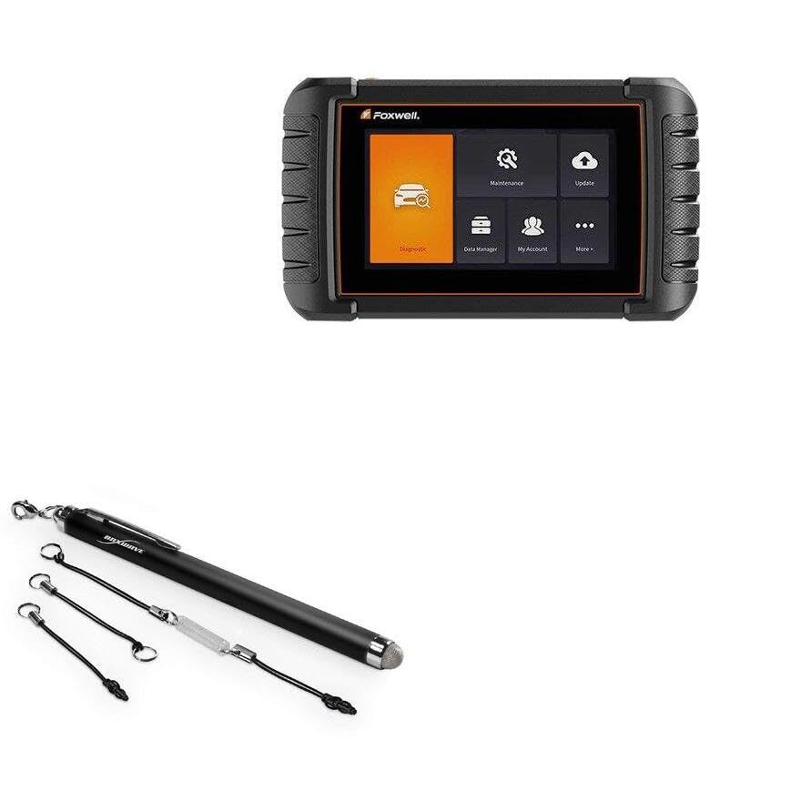 BoxWave Stylus Pen Compatible with Foxwell NT809BT (7 in) - EverTouch Capacitive Stylus, Fiber Tip Capacitive Stylus Pen - Jet Black