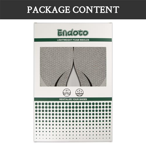 Image of Endoto Insoles for Hey Dude Sirocco Replacement Inserts Soles(US Size:W5 / EU Size:36)