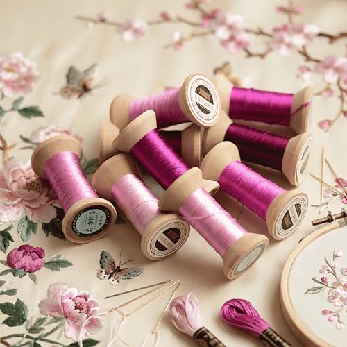 Image of Natural 100% Mulberry Handmade Embroidery Silk Thread Silk Floss (38)