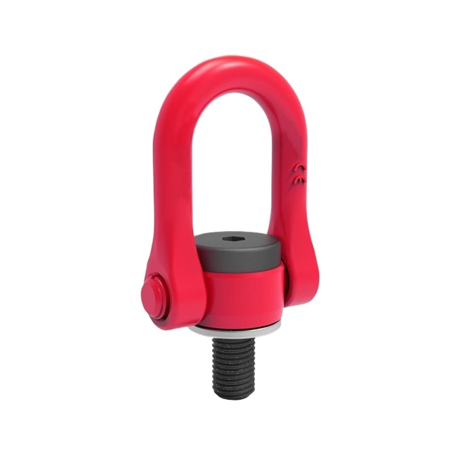 Anneau de levage rotatif en acier allié G80, point de levage pivotant à 360° avec boulon en U, 1 pièce(M20*40)