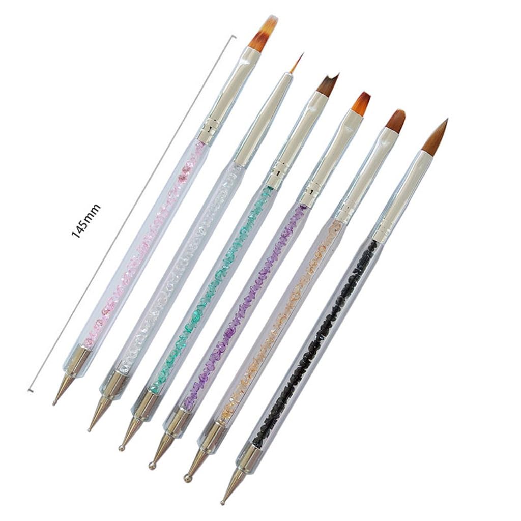 Penna per unghie a doppia estremità con trapano per strumenti per unghie pennello penna filo penna sweep penna terapia luce pennello per unghie