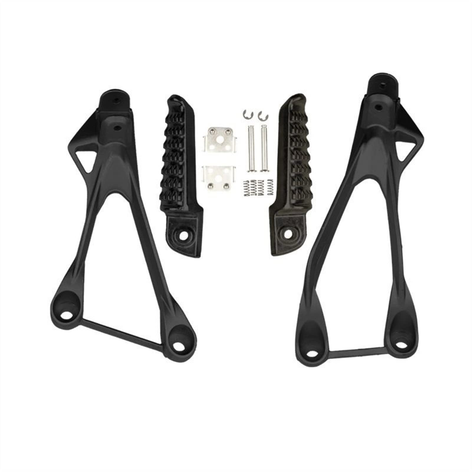 Pédales repose-pieds arrière noirs pour réparer le support de Kawasaki Ninja ZX6R 2005
