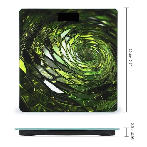 Báscula digital de baño con vidrio templado y pantalla LCD miniatura 2