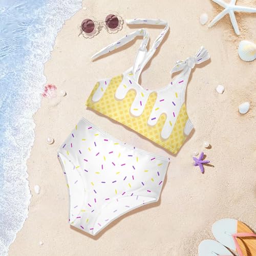 Image of Girls Tankini Swimsuit Bathing Suit Two Piece Bikini Summer Beach Swimwear with Adjustable Strap 3-12 Years