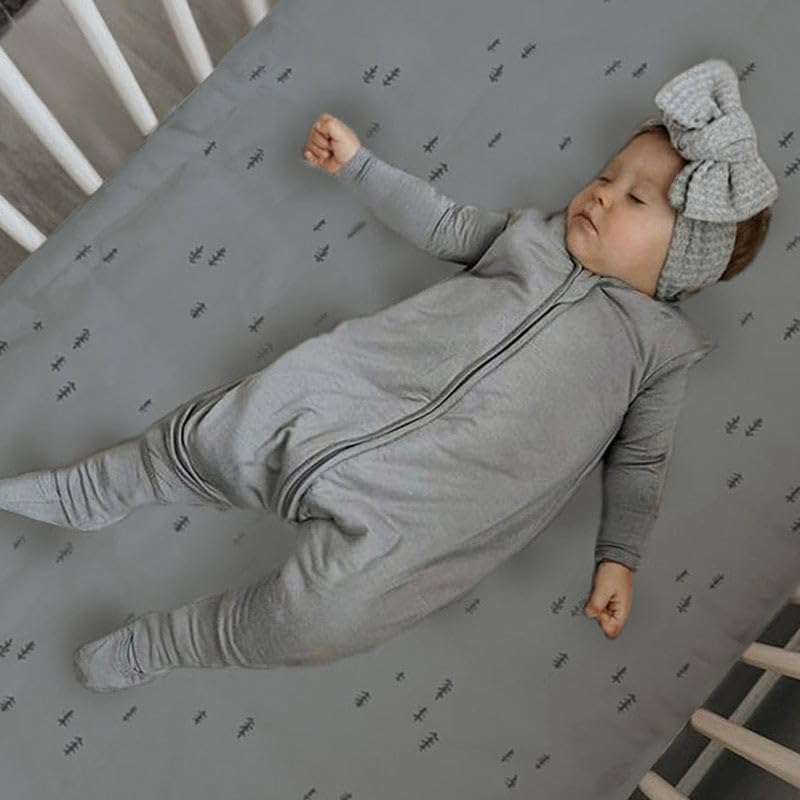 Image of GUNAMUNA Baby Footie Sleep Bag, Walkable Wearable Blanket, Easy Diaper Zipper, Convertible Foot Cuffs, Anti-Slip Grip, 2.5TOG