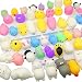 Qvatox 40 Pack Mochi Animals Squishies Kawaii Mochi Animals Squishies Squeeze Stress Toys Mini Soft Stretchy Squeeze Toys Mini Rising Panda Seal Polar Bear Fox Rabbit Cat Claw