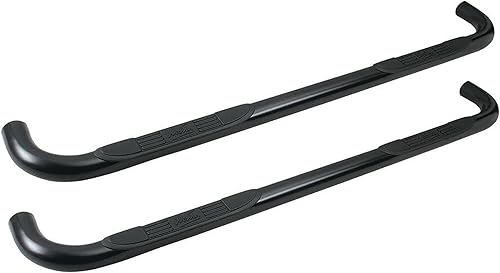 Westin 25-1955 Signature 3 barras redondas Nerf se adapta a Silverado Sierra 1500 1999-2013 2001-2014 Silverado Sierra 2500 3500HD Crew Cab par negro