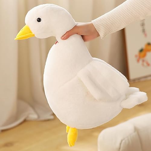 Miniatura 3 de ELAINREN 4 piezas de peluche de pato negro realista de pato amarillo suave, animales de peluche de pato gris, peluche realista de pato blanco,