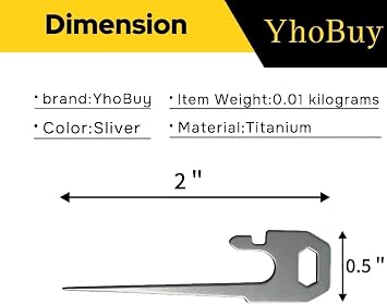 Premium Titanium Pick Tool for Leather Man Multitools, Titanium Pick