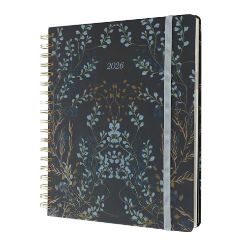 Kokonote Academic Diary 2025-2026 Week To View - Nuit Florale | Academic Planner 2025-2026 With Stickers & Tabs, Student Essentials For University, Back To School Stationery