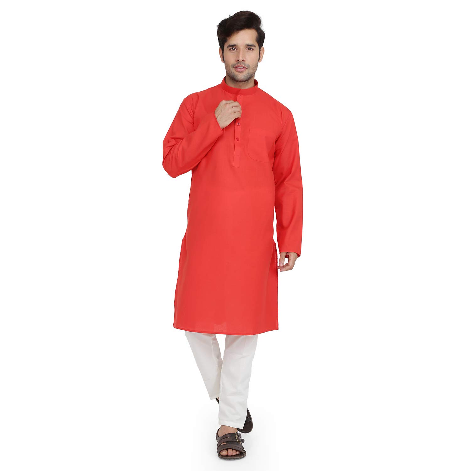 royal kurta Mens Cotton Kurta Pyjama Set-picture-25