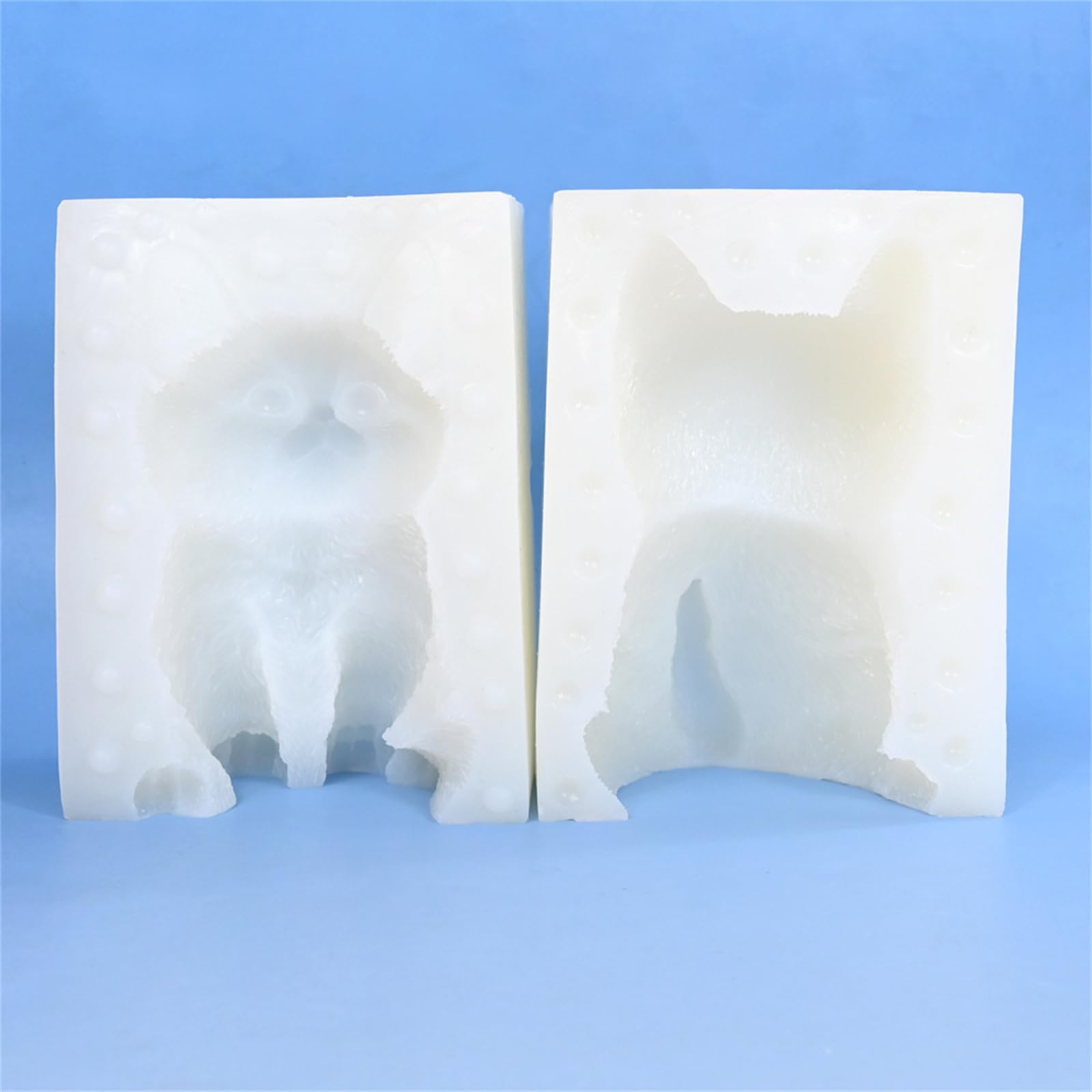 Molde de silicona de gatito, resina epoxi, decoración del hogar, fácil liberación, fabricación de jabón, molde de silicona de animales pequeños