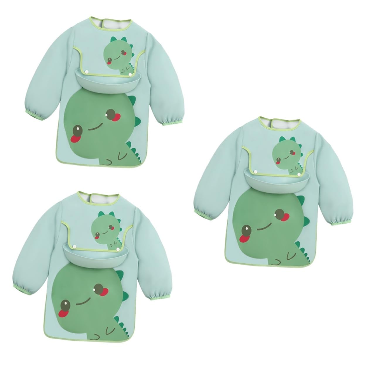 2St Lätzchen baby bibs babylätzen Overalls für Kinder malschürze kinder baby essen kleidung Baby isst Kittel Anti-schmutzig Arbeitskleidung Säuglingsprodukte Kleinkind Polyester