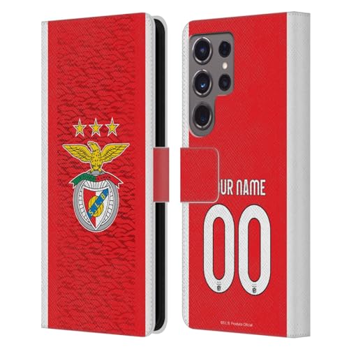 Coque S.L. Benfica Samsung S24 Ultra Cuir Portefeuille Anti-Choc avec Fentes Cartes