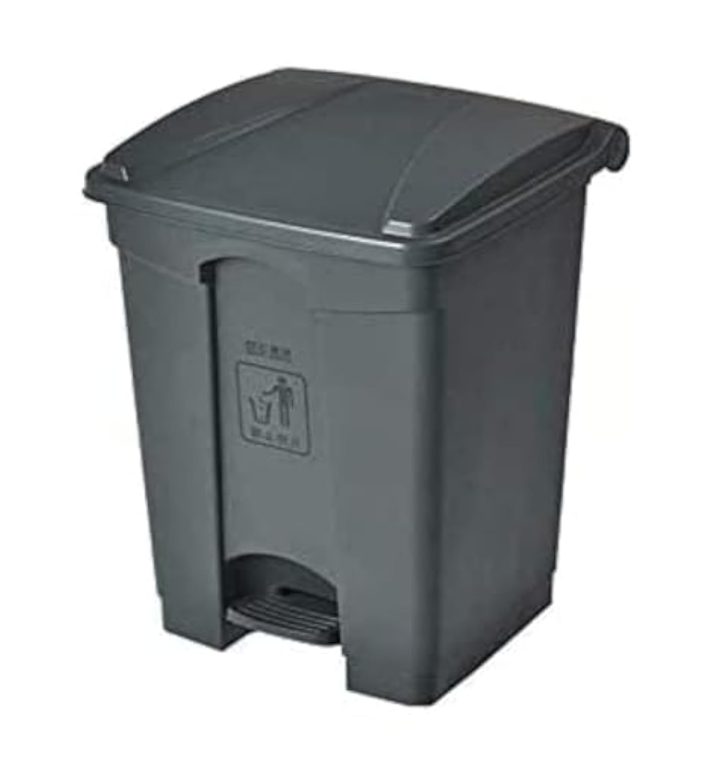 Lacot 30 Ltr Plastic Garbage Bin with Pedal, Step on Waste Bin (Grey)