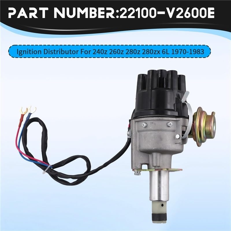Distribuidor Datsun 240Z a 280Zx de 6 cilindros y encendido electrónico 22100-V2600-E 2
