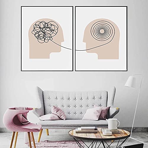 Bullidea Psicologo Poster Consulente di Terapia Office Wall Art Stampe