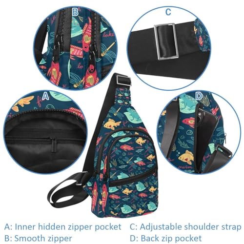 Mochila cruzada de camión con correa ajustable para mayor comodidad 4