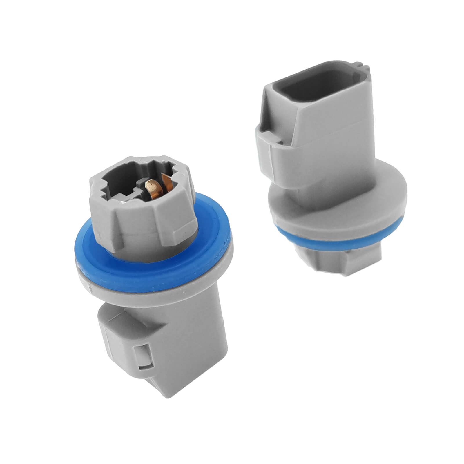 2PCS 2 Pin License Plate Light Socket Rear Tail Brake Lamp Plug for 2004-2021 Ford F150 F250 F350 Super Duty Fiesta Car License Plate Bulb Replace F81Z13411AA AL8Z13411B