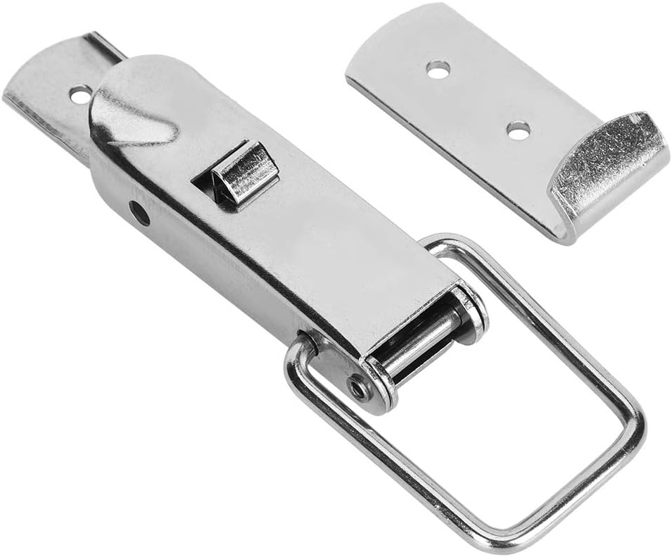 Cabinet Hasp Latch Catch Buckle, Hasp Locks Twist Knob Keyed Locking Hasp, Self-Locking Stainless Steel for Case Box Trunk Door
