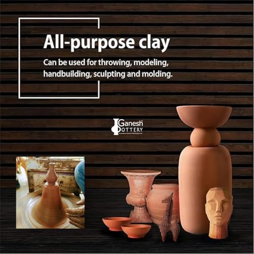 Image of Natural Terracotta Clay Ready to Use (10kg) | Eco-Friendly Brown Clay for Ganesha Idol Making, Sculpting, Pottery, Art & Craft, Jewelry Making