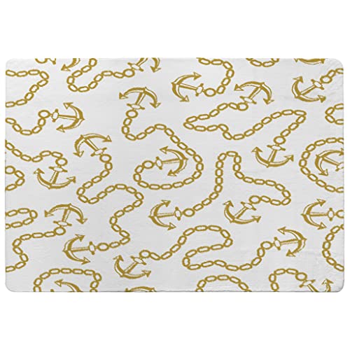 Tapis Anchor & Chains taille M 80x150cm de style marin