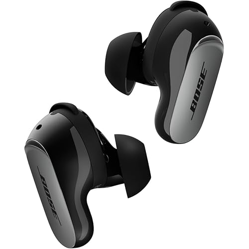 Bose New QuietComfort Ultra Earbuds (2nd Gen) - Wireless Noise Cancelling Earbuds with Mic, Immersive Audio, USB-C Charging, Up to 6 Hours Battery, IPX4 Rating, Black