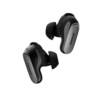 Bose QuietComfort Ultra Earbuds (2nd Gen) - Wireless Noise Cancelling Earbuds with Mic, Immersive Audio, USB-C Charging, Up to 6 Hours Battery, IPX4 Rating, Black - Amazon product rated Grade A
