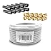 Produktbild HD Sat Kabel 20 m Koaxialkabel 135 dB + Kabelmesser + 10 x F-Stecker + 10 Gummitülle Koaxial 5-fach geschirmt Satkabel TV Antennenkabel Koax 4K gold ARLI